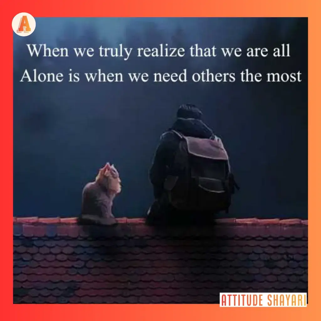 alone sad shayari in english