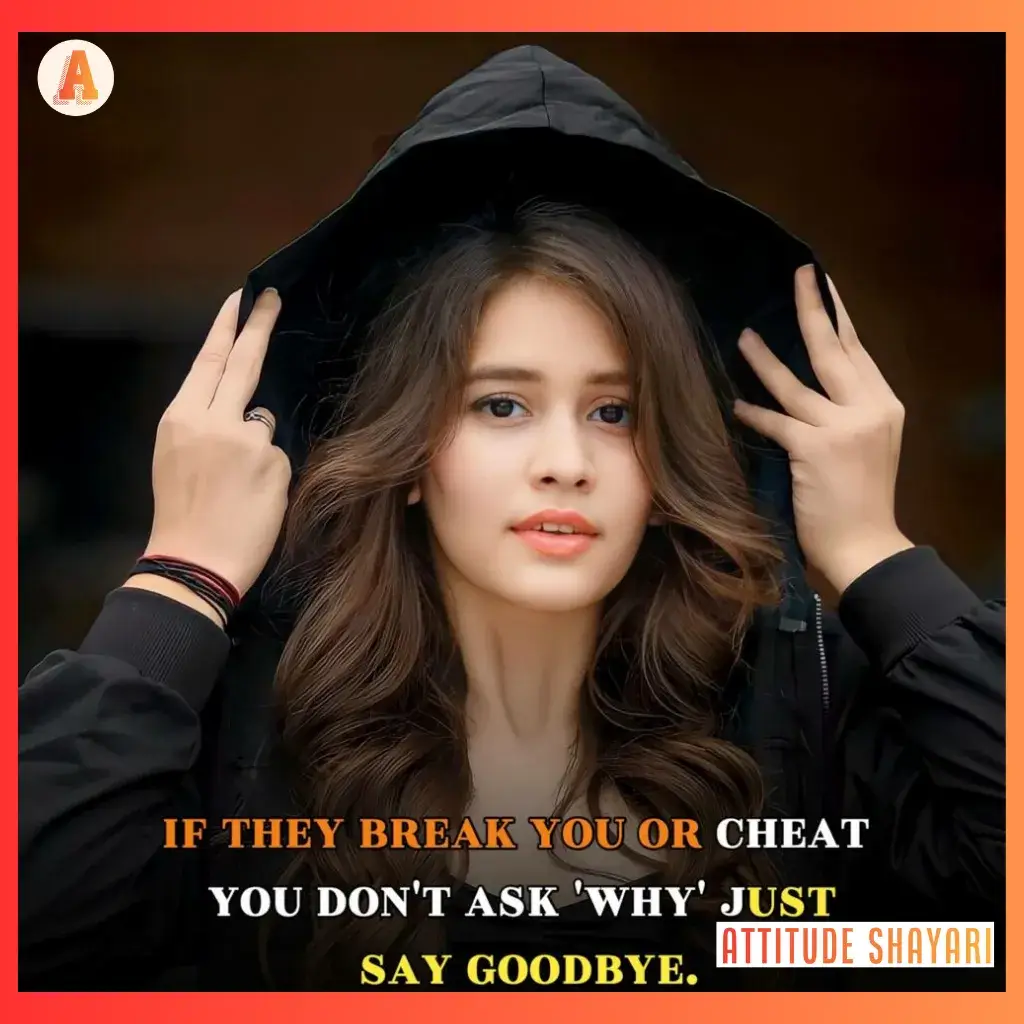 attitude shayari for girls in english