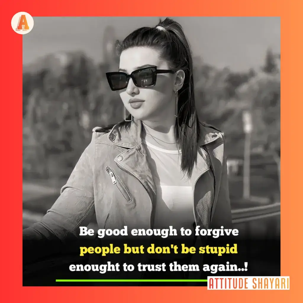 attitude shayari for girls in english text