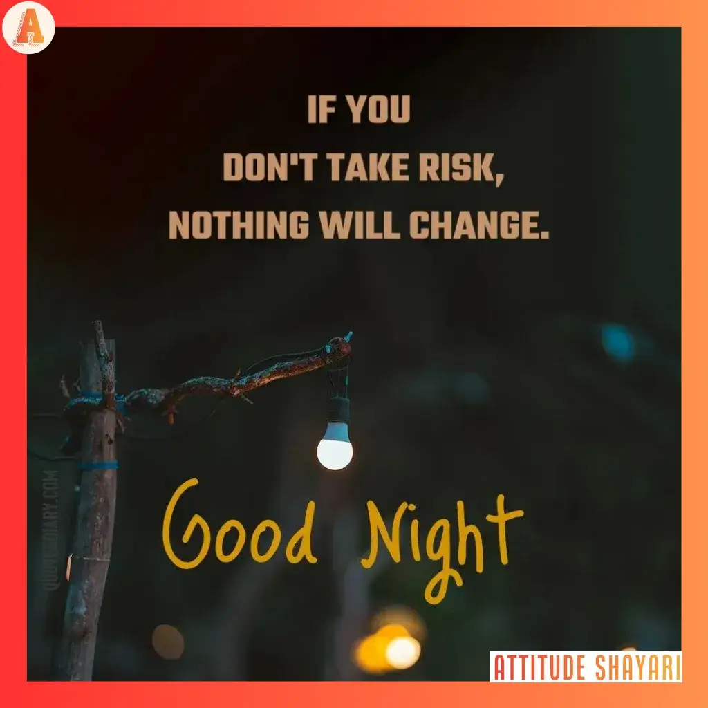 good night shayari in english