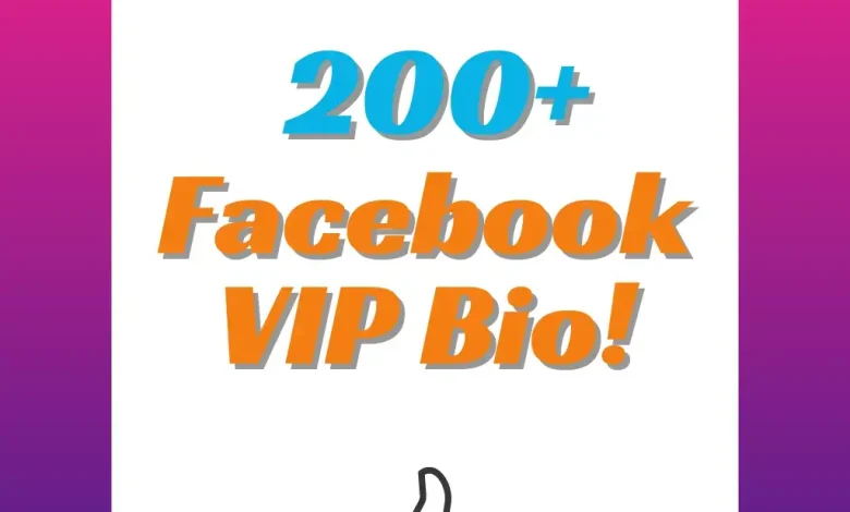 Facebook VIP Bio
