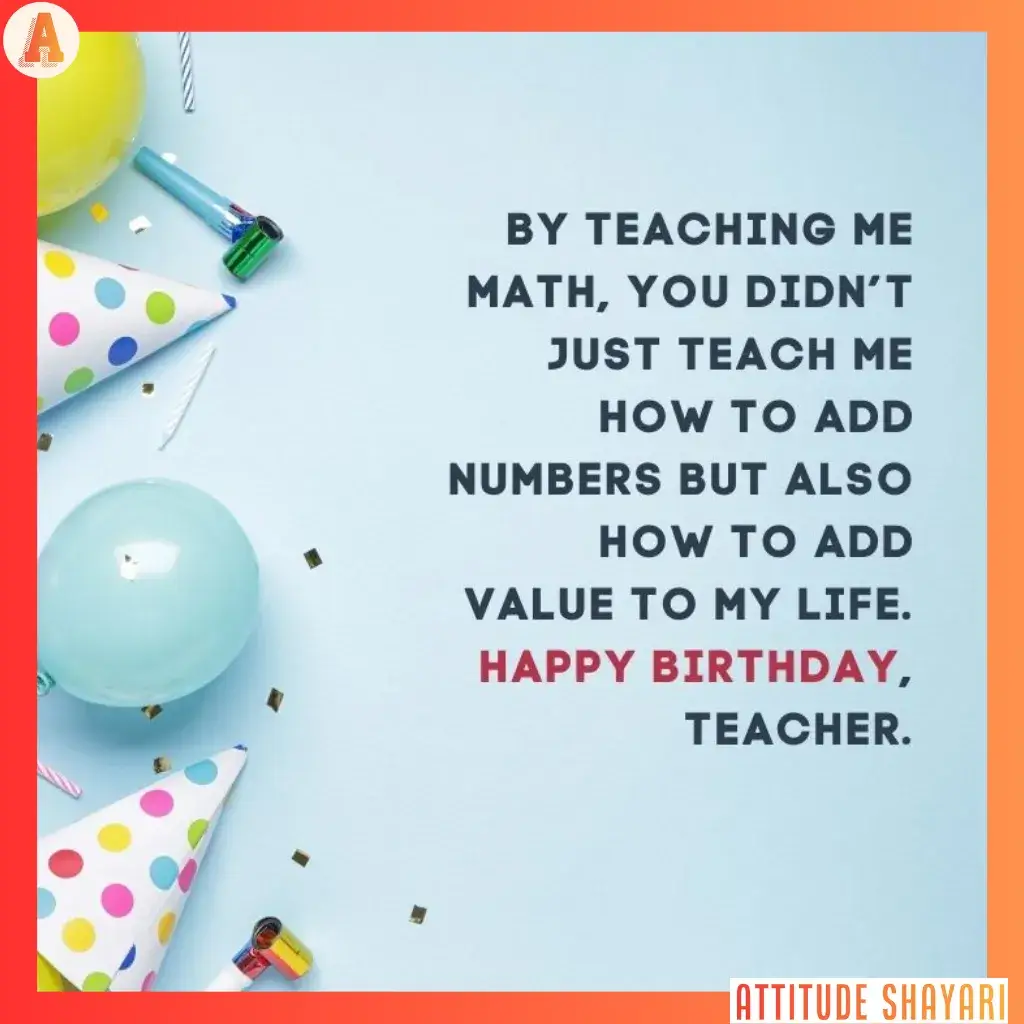 birthday wishes for teacher female