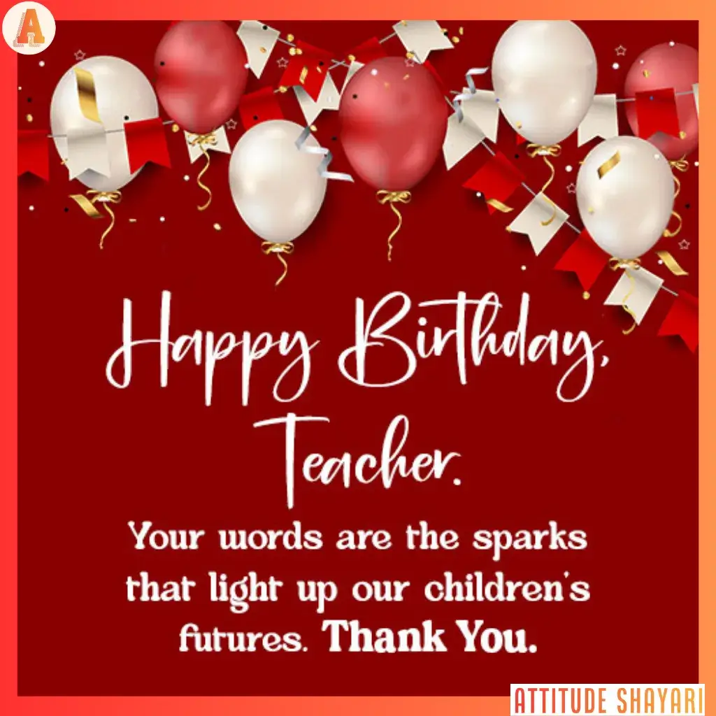 happy birthday wishes for teacher