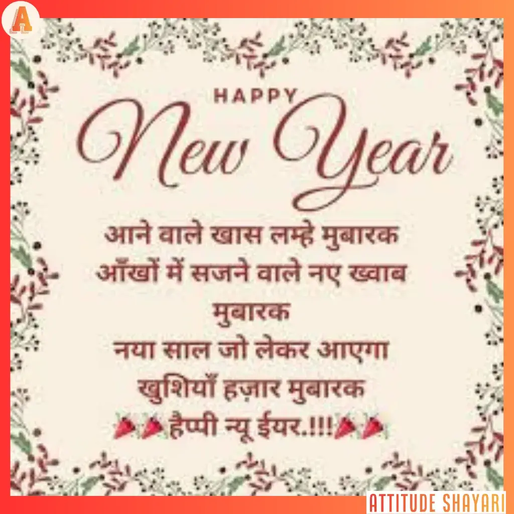 happy new year shayari text