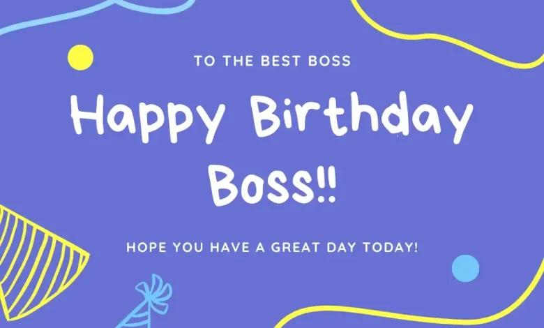 Birthday Wishes for Boss