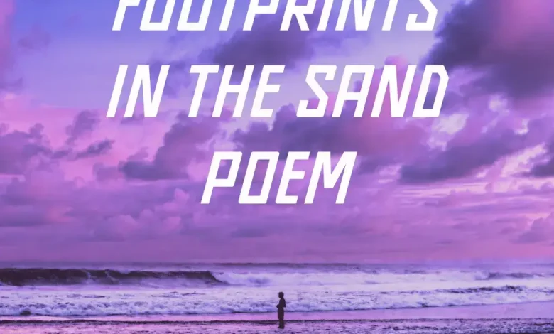 Footprints in the sand poem