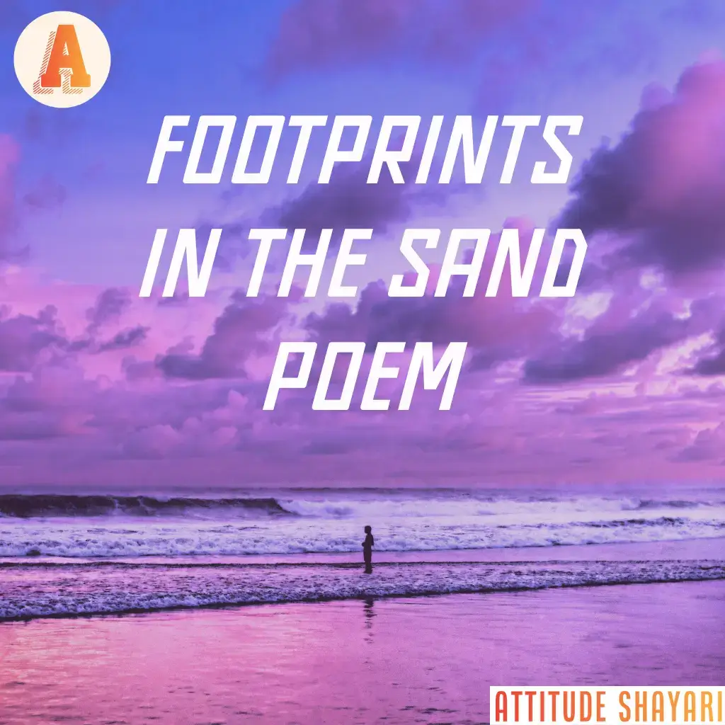 Footprints in the sand poem