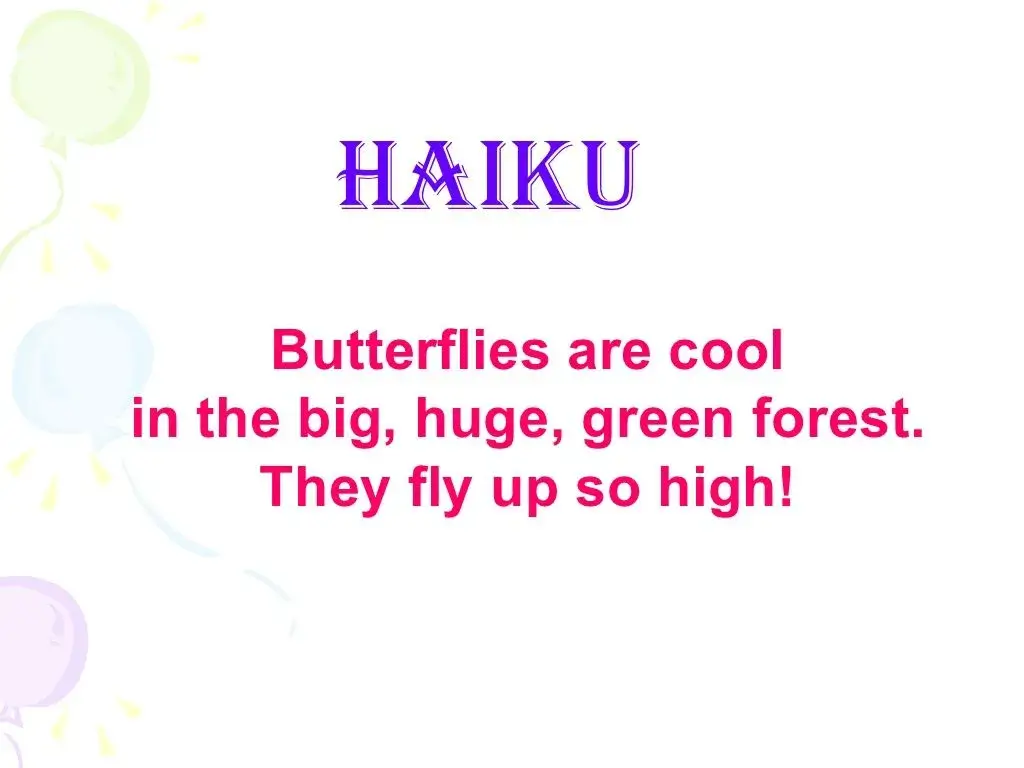 haiku poems examples