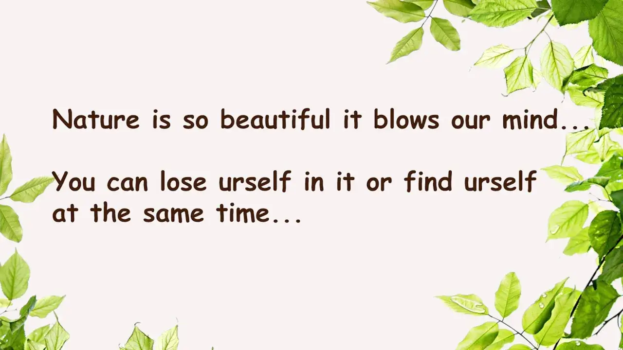 poem on nature in english