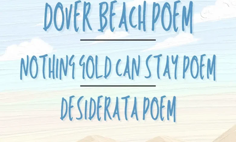 Dover Beach Poem