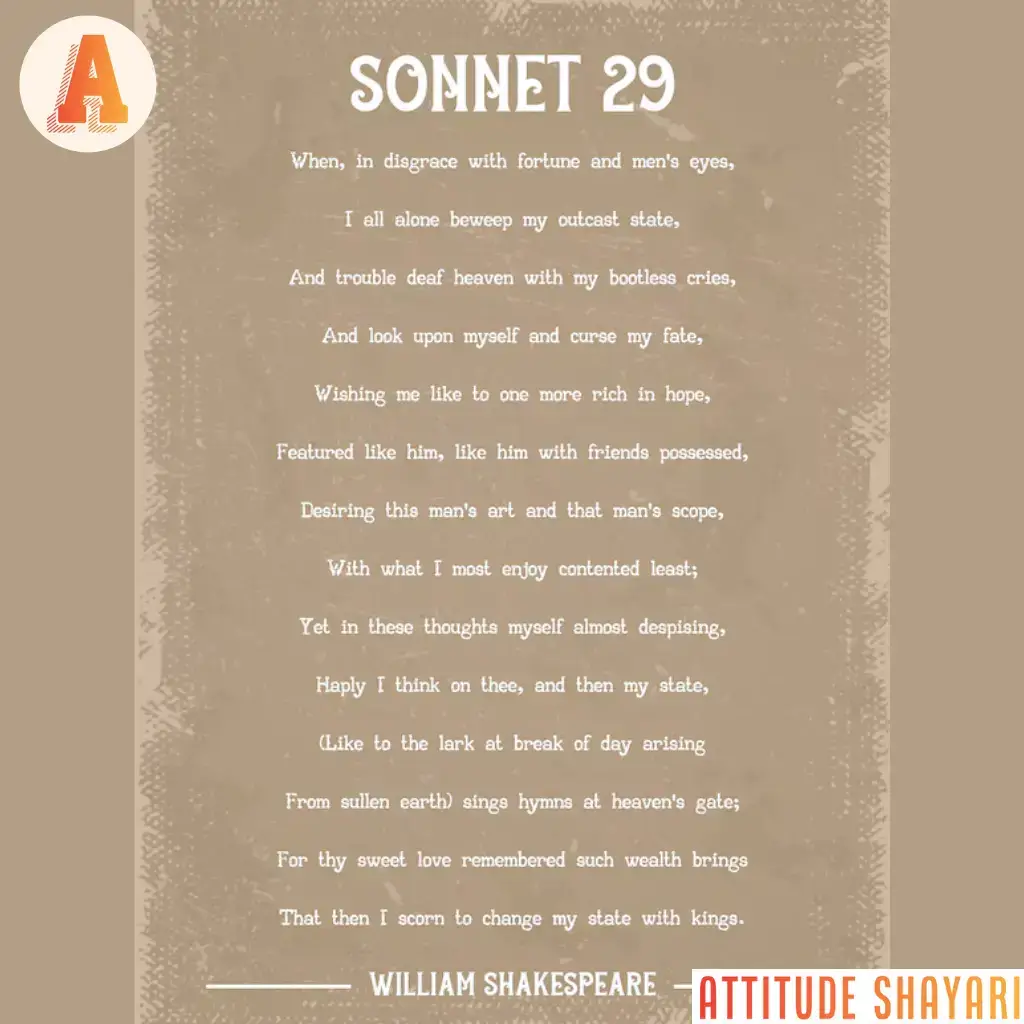 Sonnet 29