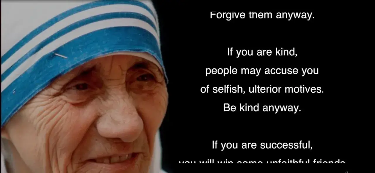 do good anyway poem mother teresa
