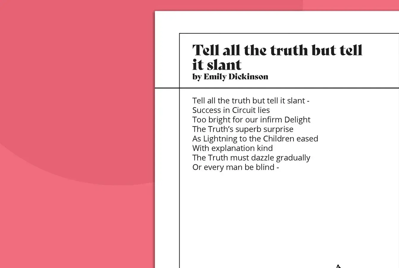 emily dickinson famous poems