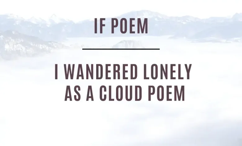 I Wandered Lonely As A Cloud Poem