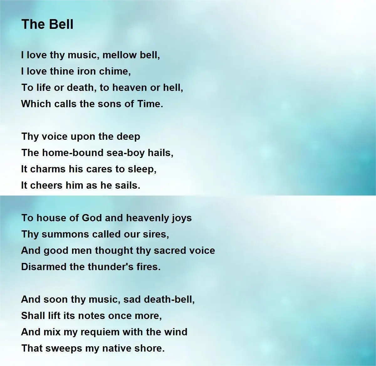 the bells poem_