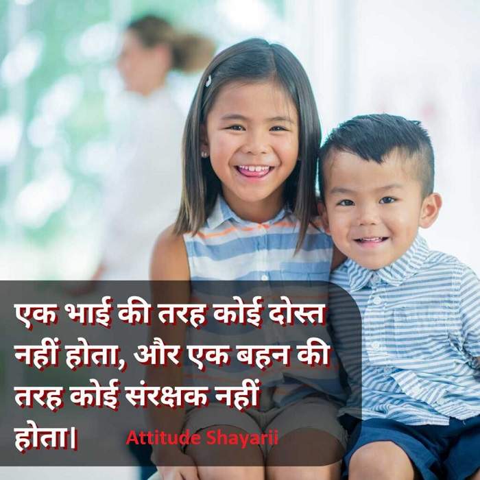 Heartfelt Bhai Attitude Shayari in Hindi 1