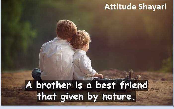 Heartfelt Shayari for Brother in English