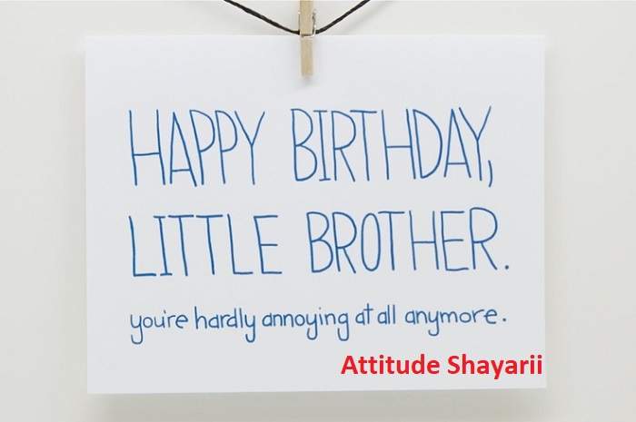 Playful Birthday Shayari for Brother
